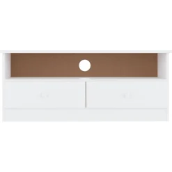 Mueble de TV Lince 2 cajones con compartimento madera de pino 41x100x35 cm
