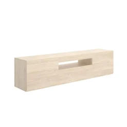 Mueble de TV Malmo 2 puertas con puerta abatible y compartimento natural 47,7x200x41,5 cm