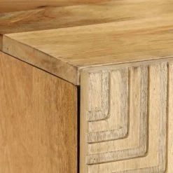 Mueble de TV Mica 2 armarios + 1 cajón natural 46x105x33 cm
