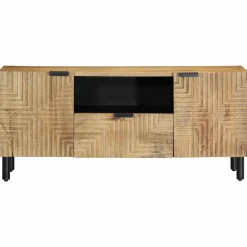Mueble de TV Mica 2 armarios + 1 cajón natural 46x105x33 cm