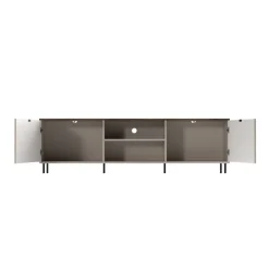 Mueble de TV Mirage 2 puertas con 2 compartimentos beige/roble 55x183x40 cm