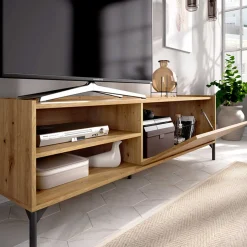 Mueble de TV Ness puerta abatible y 2 compartimentos 47x155x43 cm