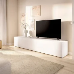Mueble de TV Noka puerta abatible blanco 43x220x41,6 cm
