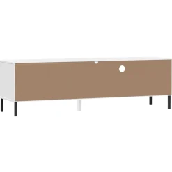 Mueble de TV Oslo 2 cajones + armario + compartimento madera de pino 46,5x158x40 cm