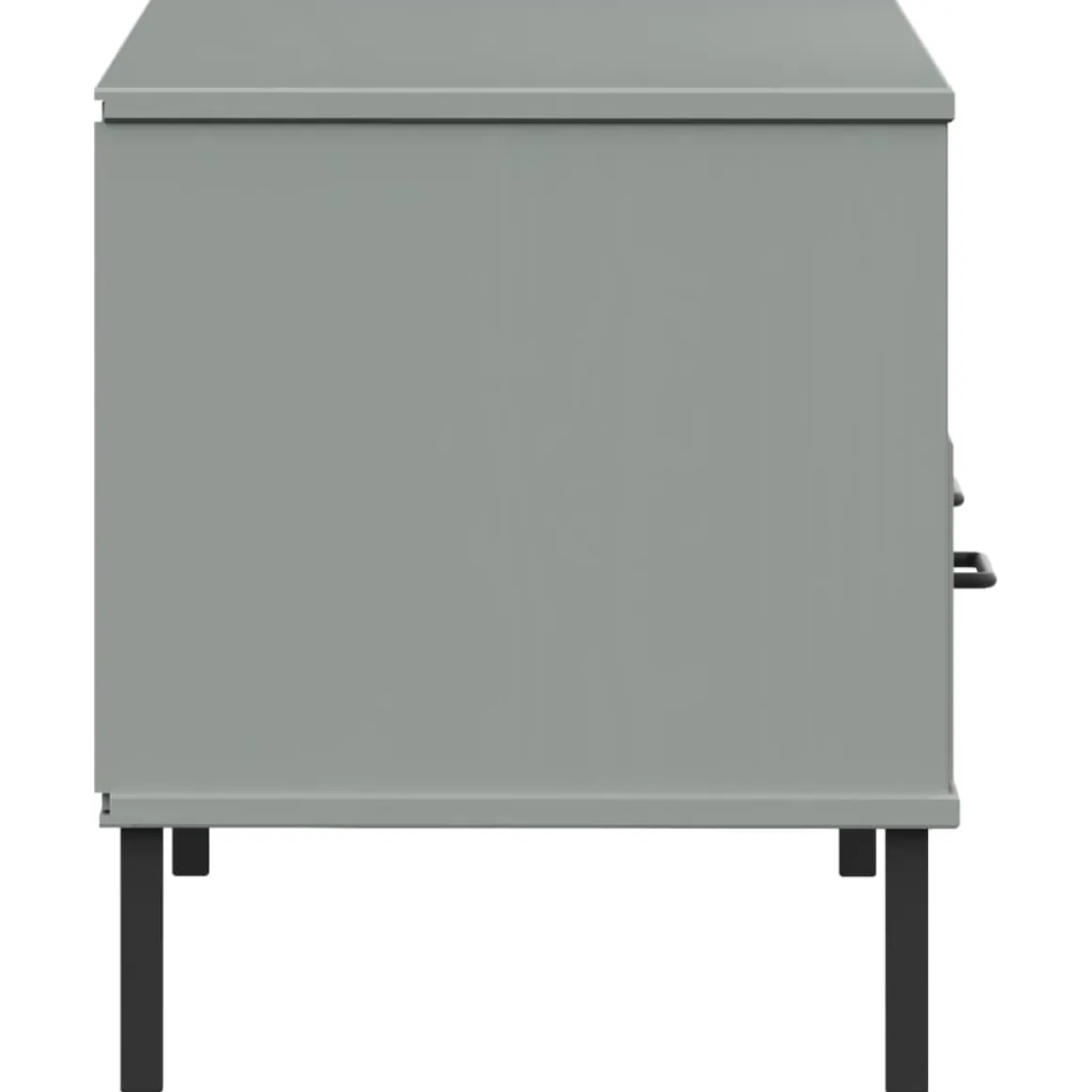Mueble de TV Oslo 2 cajones + compartimento madera de pino 46,5x106x40 cm
