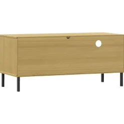 Mueble de TV Oslo cajón + compartimento + armario madera de pino 46,5x106x40 cm