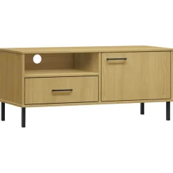 Mueble de TV Oslo cajón + compartimento + armario madera de pino 46,5x106x40 cm