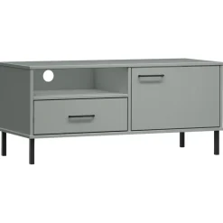 Mueble de TV Oslo cajón + compartimento + armario madera de pino 46,5x106x40 cm