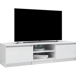 Mueble de TV Phoebe 2 puertas + 2 compartimentos 35,5x140x40 cm