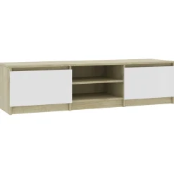 Mueble de TV Phoebe 2 puertas + 2 compartimentos 35,5x140x40 cm