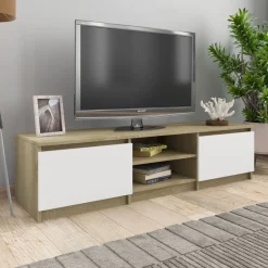 Mueble de TV Phoebe 2 puertas + 2 compartimentos 35,5x140x40 cm