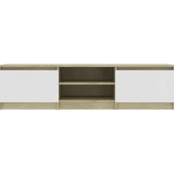 Mueble de TV Phoebe 2 puertas + 2 compartimentos 35,5x140x40 cm