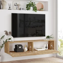 Mueble de TV Shimi 2 puertas abatibles natural 29x180x31 cm