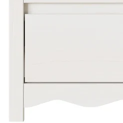 Mueble de TV Singapur 2 cajones + 2 compartimentos blanco 55x99x43 cm