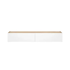 Mueble de TV Sky 2 puertas abatibles blanco/natural 29x180x33 cm