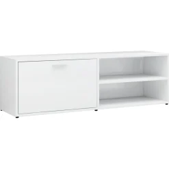 Mueble de TV Timbal 2 compartimentos + puerta abatible 37x120x34 cm