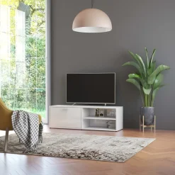 Mueble de TV Timbal 2 compartimentos + puerta abatible 37x120x34 cm