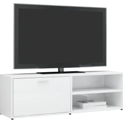 Mueble de TV Timbal 2 compartimentos + puerta abatible 37x120x34 cm