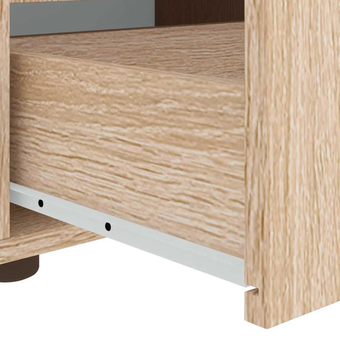 Mueble de TV Visnes 2 cajones + 2 compartimentos 38x100x40 cm