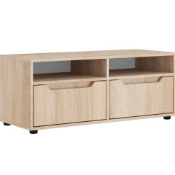 Mueble de TV Visnes 2 cajones + 2 compartimentos 38x100x40 cm