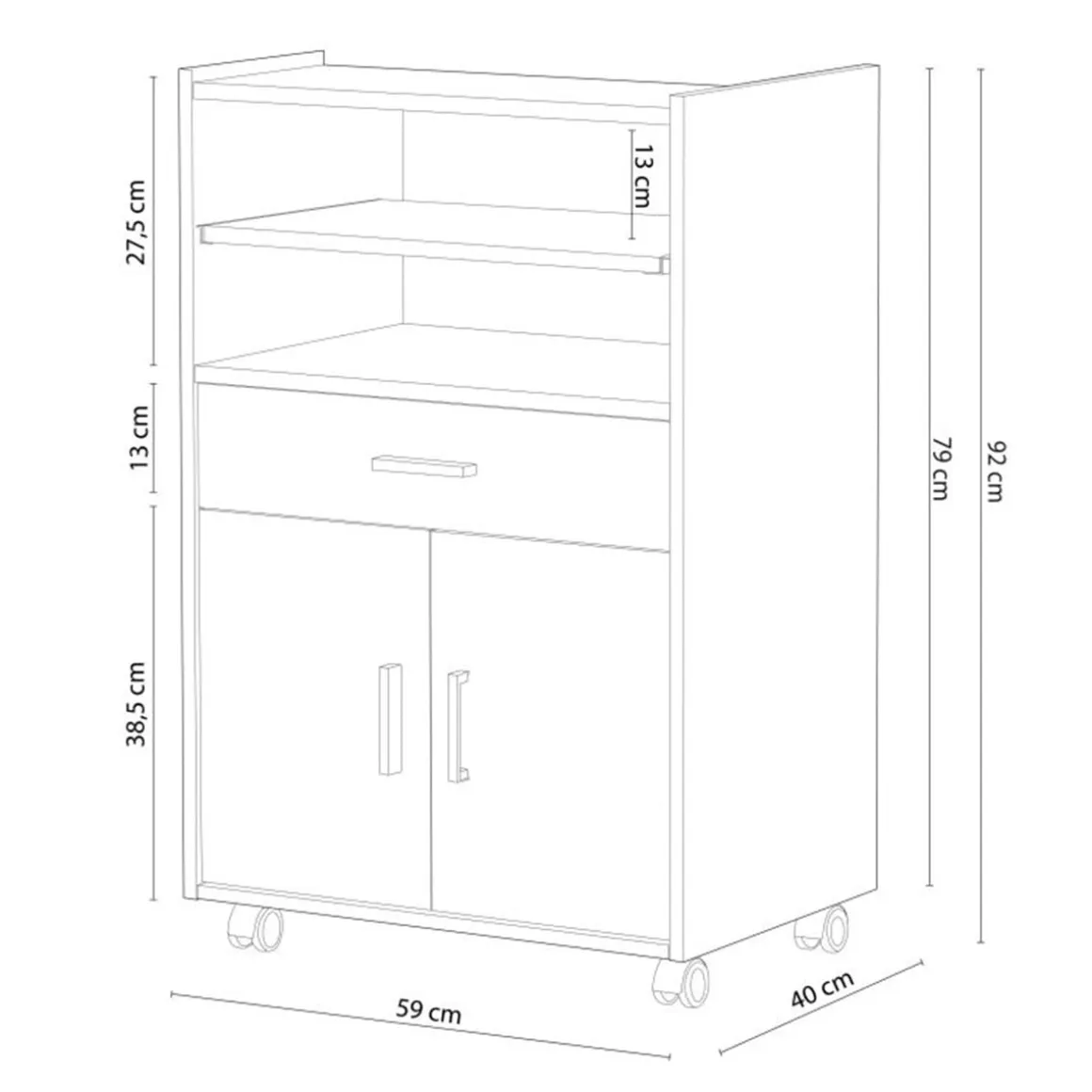 Mueble microondas Cheff