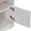 Mueble para TV Homcom 2 estantes+2 armarios+compartimento abierto blanco 52x105x40 cm