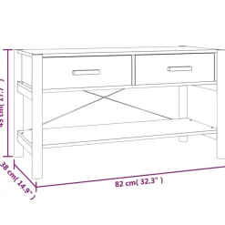 Mueble para TV Mila 2 cajones + estante inferior 45x82x38 cm