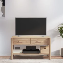 Mueble para TV Mila 2 cajones + estante inferior 45x82x38 cm
