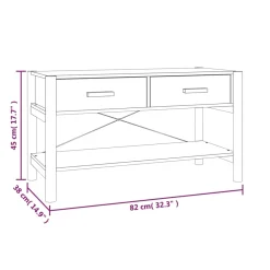 Mueble para TV Mila 2 cajones + estante inferior 45x82x38 cm