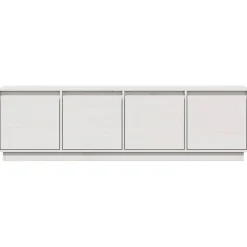 Mueble TV Atenas 4 puertas blanco 45x156x37 cm