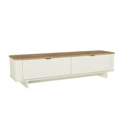 Mueble TV Bohema 2 puertas blanco/natural 46,6x180x47 cm