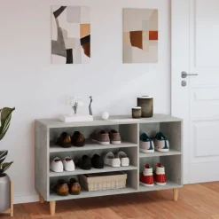 Mueble zapatero 5 compartimentos madera 60x102x36 cm