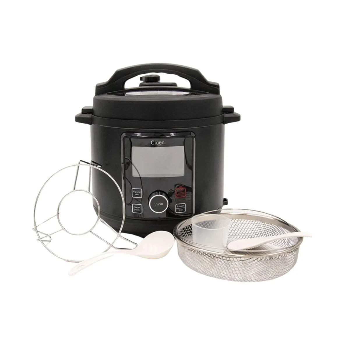 Olla a presión programable + freidora de aire Foodie Pot Cloen 6L 20 programas negro