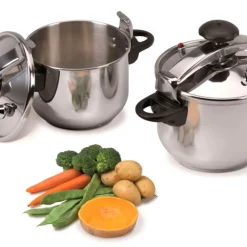 Olla rápida a presión Jata OPC con tapa acero inox