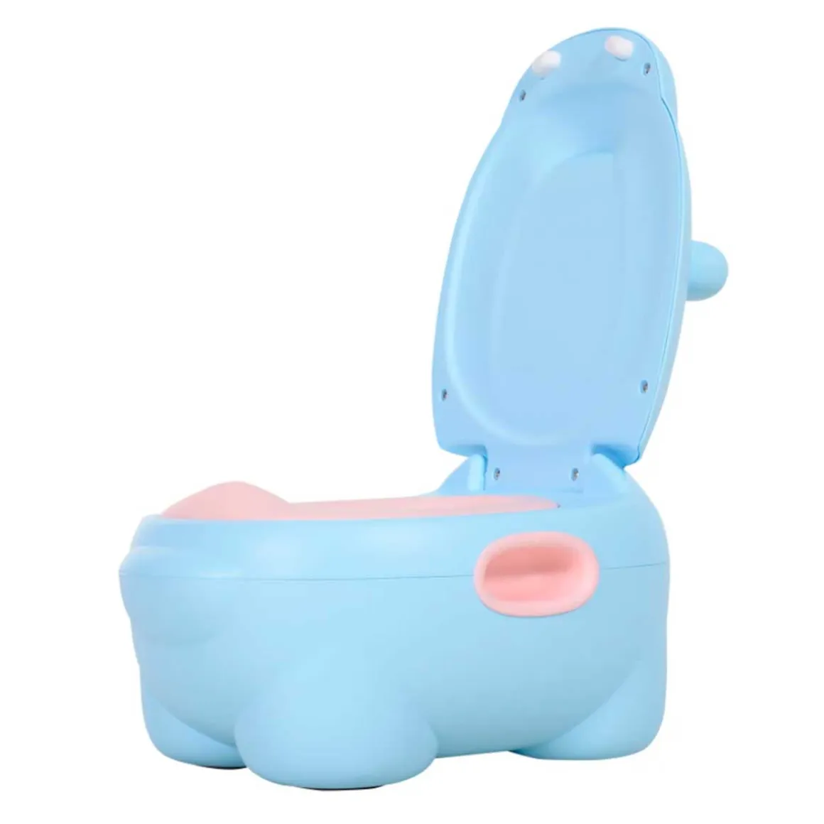 Orinal infantil Homcom 2 en 1 hipopótamo 23x30x40 cm