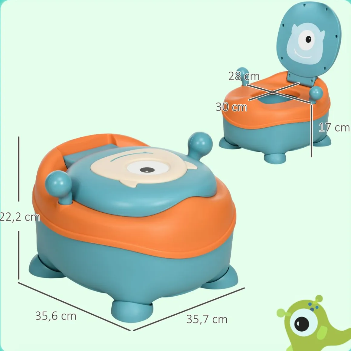 Orinal infantil Zonekiz con tapa antideslizante 6-36 meses