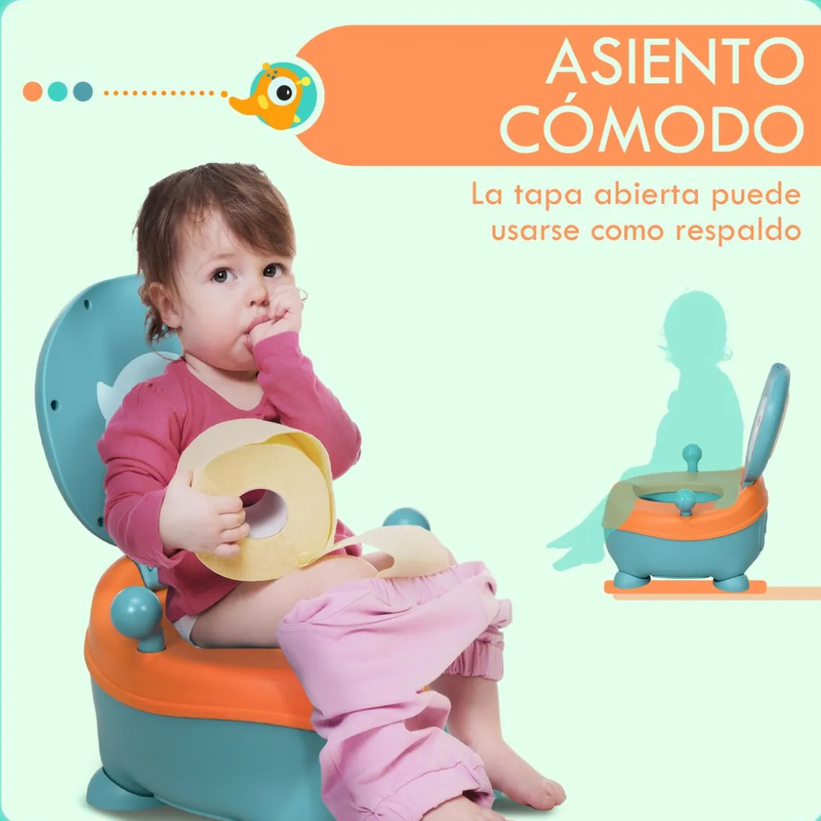 Orinal infantil Zonekiz con tapa antideslizante 6-36 meses
