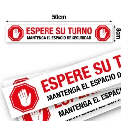 Pack 10 Adhesivos espacio de seguridad