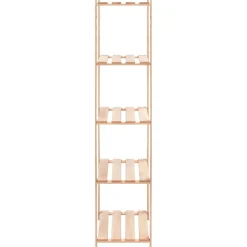 Pack 2 estanterías Everest 5 niveles natural 170x80x38 cm