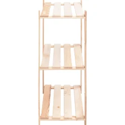 Pack 3 estanterías Loft 3 niveles natural 90x80x38 cm