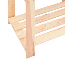 Pack 3 estanterías Nordic 5 niveles natural 170x80x38 cm