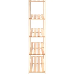 Pack 5 estanterías Solid 5 niveles natural 170x38x170 cm