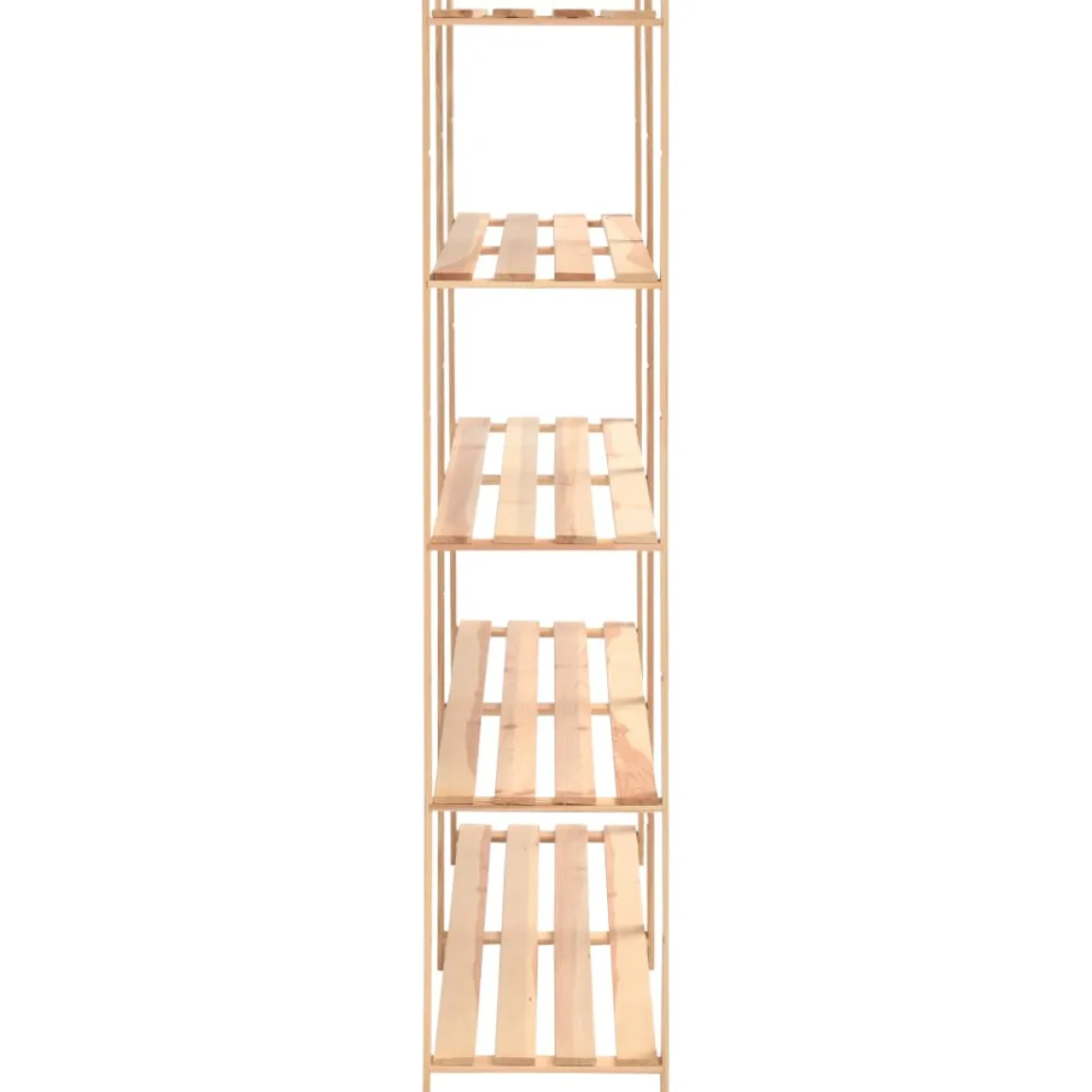 Pack 5 estanterías Solid 5 niveles natural 170x38x170 cm