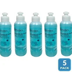 Pack 5 Gel Sanitario Hidroalcohólico Seven 245ml