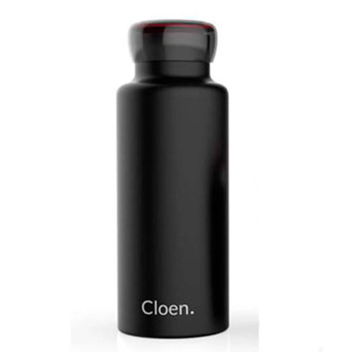 Pack botella térmica+taza Cloen triple capa negro