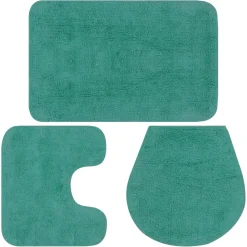Pack de 3 alfombrillas de baño Lawo asimétricas
