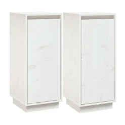 Pack de 2 aparadores Beira 2 compartimentos madera de pino 81x31,5x34 cm
