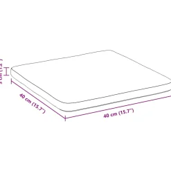 Pack de 4 cojines Cecilia para asiento 40x40 cm