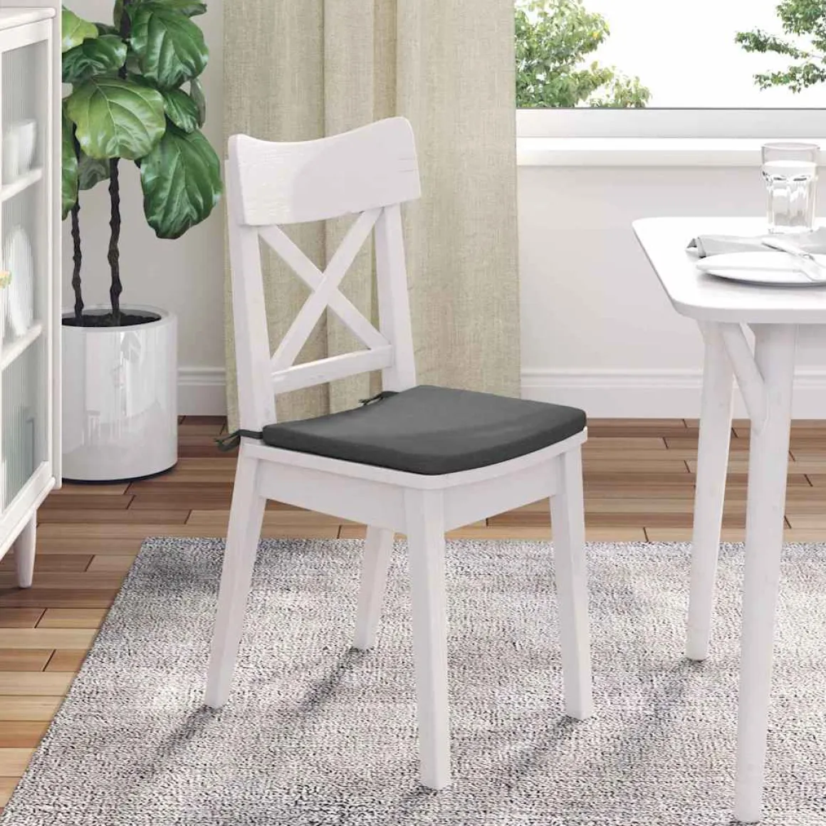 Pack de 4 cojines Celia para asiento 40x40 cm