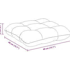 Pack de 4 cojines Jimena para asiento 40x40 cm
